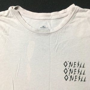 Oneill Shirt EX LARGE Beige Graphic Casual Outdoor Surfing Beach distresed